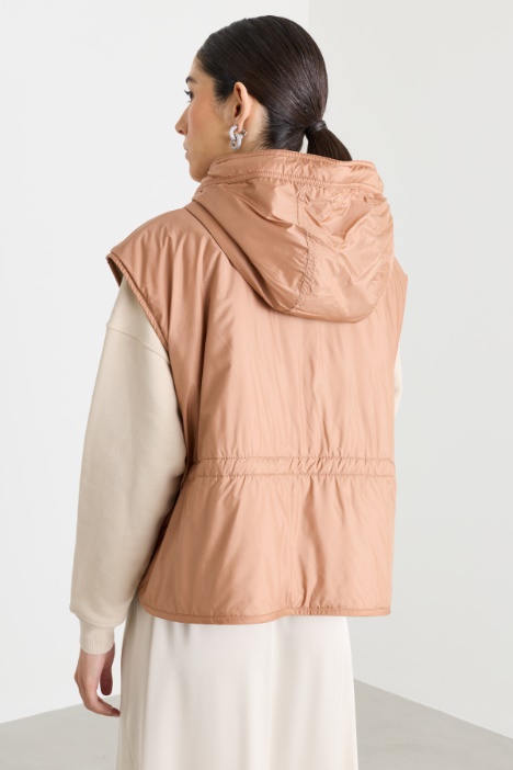 Gilet reversibile in tela antigoccia