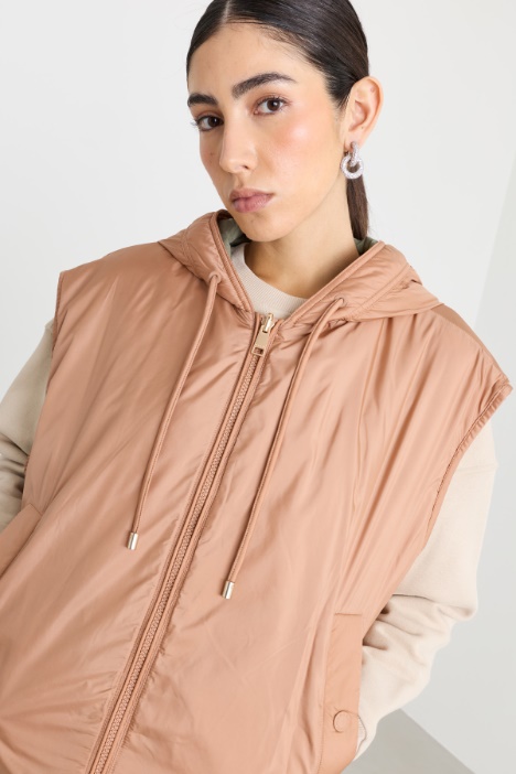 Gilet reversibile in tela antigoccia