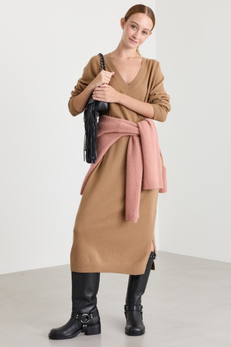 Loose-fit knit dress - Intrend