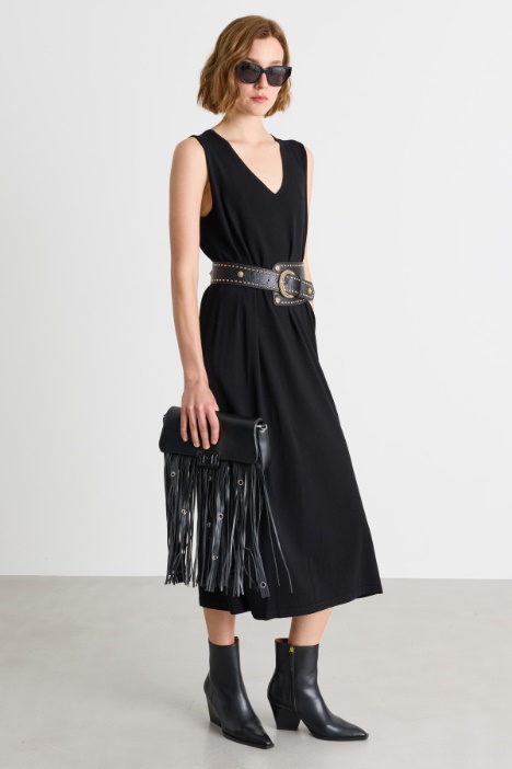 Abito in maglia con spacco laterale - Intrend