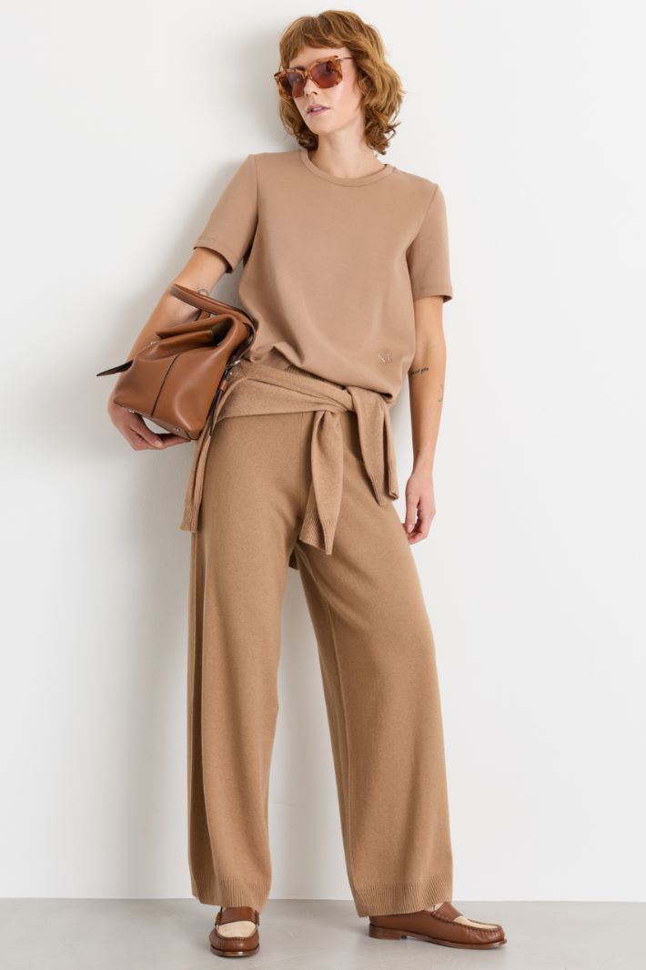 Pantalone in maglia - CAMMELLO - Intrend