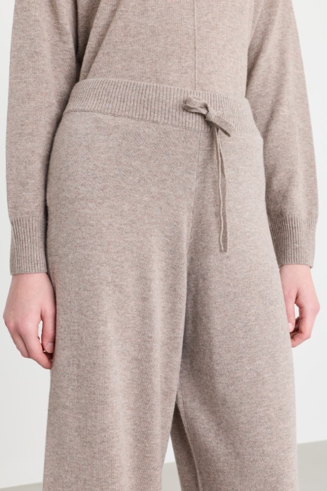 Pantalone in maglia in misto lana