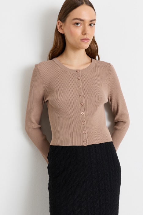 Cardigan ajusté à boutons - Intrend