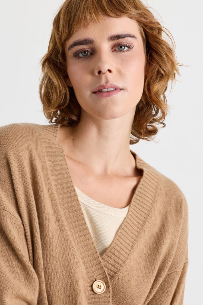 Cardigan en maille jersey - CHAMEAU - Intrend - 3