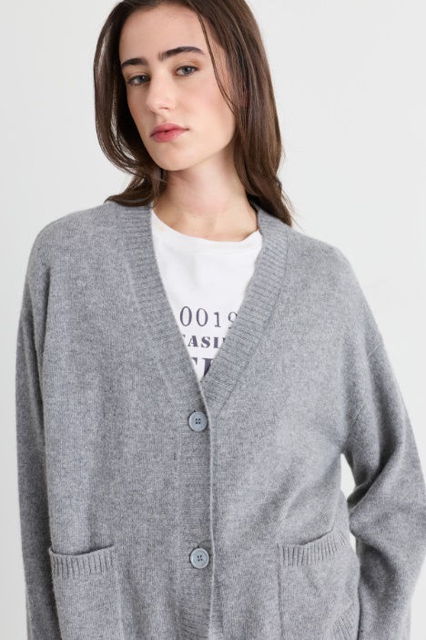 Cardigan in puro cashmere