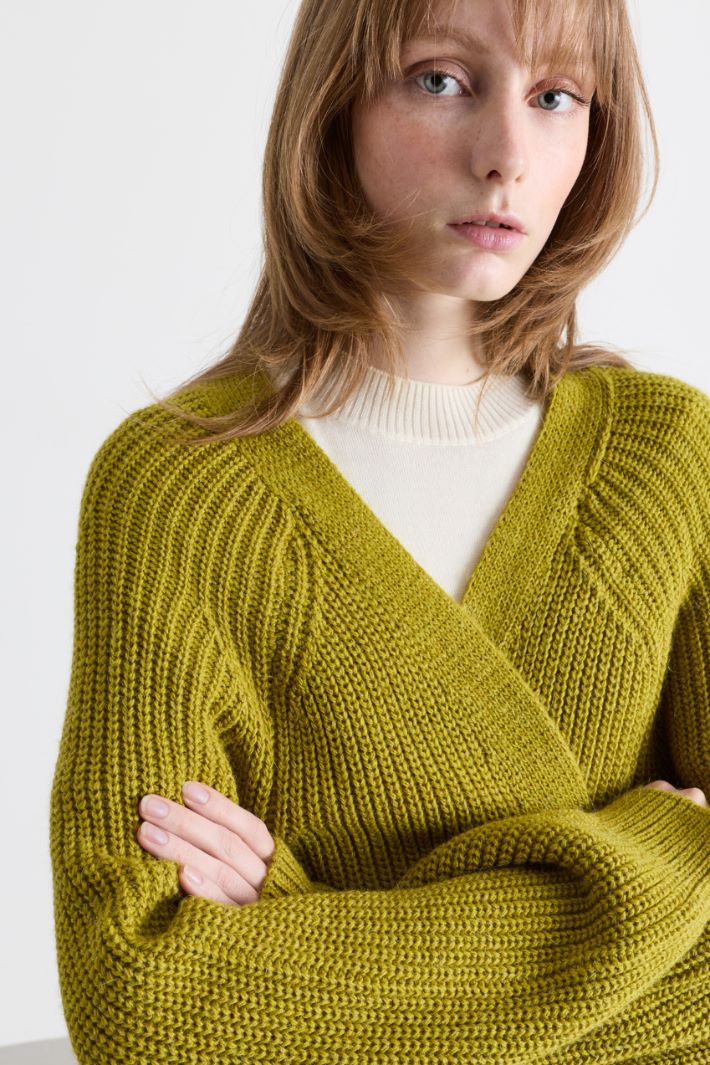 Offener Boxy-Cardigan - GRÜN - Intrend - 3