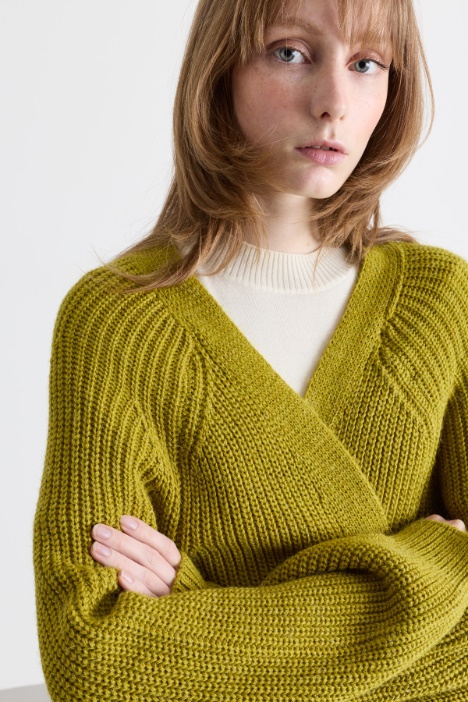 Cardigan boxy open-front