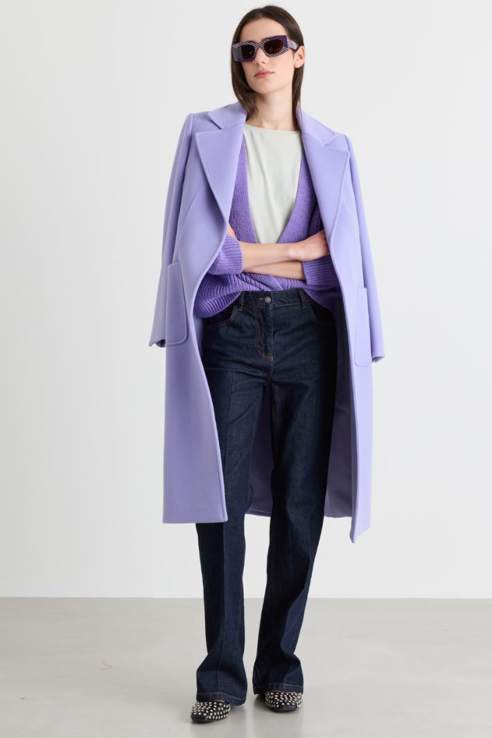Offener Boxy-Cardigan - LILA - Intrend