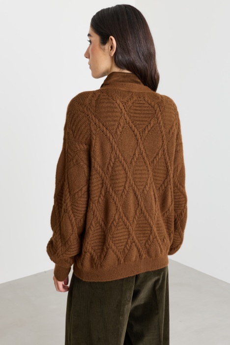 Cardigan in misto mohair
