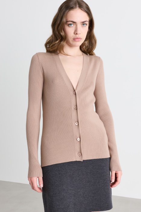 Cardigan mit V-Ausschnitt - Intrend