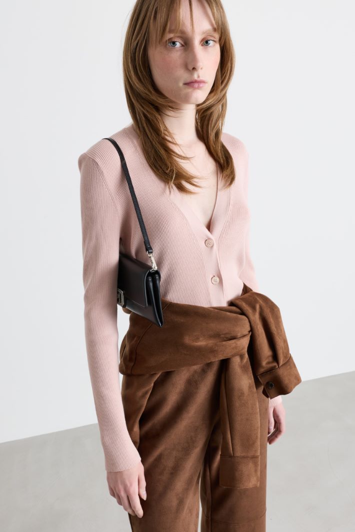 Cardigan mit V-Ausschnitt - ROSA - Intrend - 2
