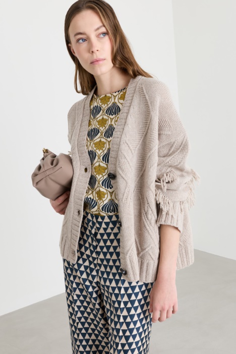 Fringed cardigan - Intrend