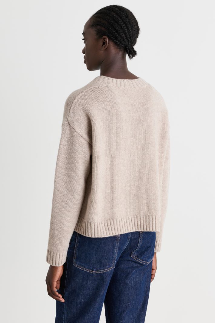Cardigan à poches - BEIGE - Intrend - 4