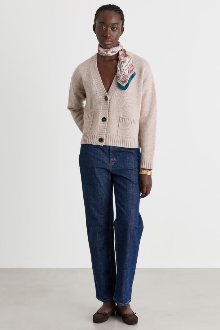 Cardigan à poches - BEIGE - Intrend