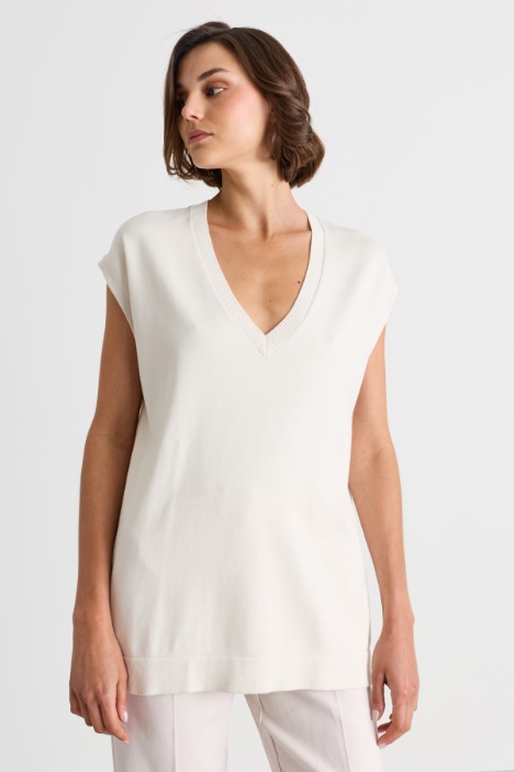Longline gilet with side vents - Intrend