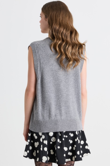 Gilet in puro cashmere