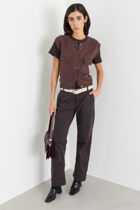 Gilet con bottoni - Intrend