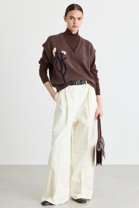 Weste mit Intarsienmuster - Intrend