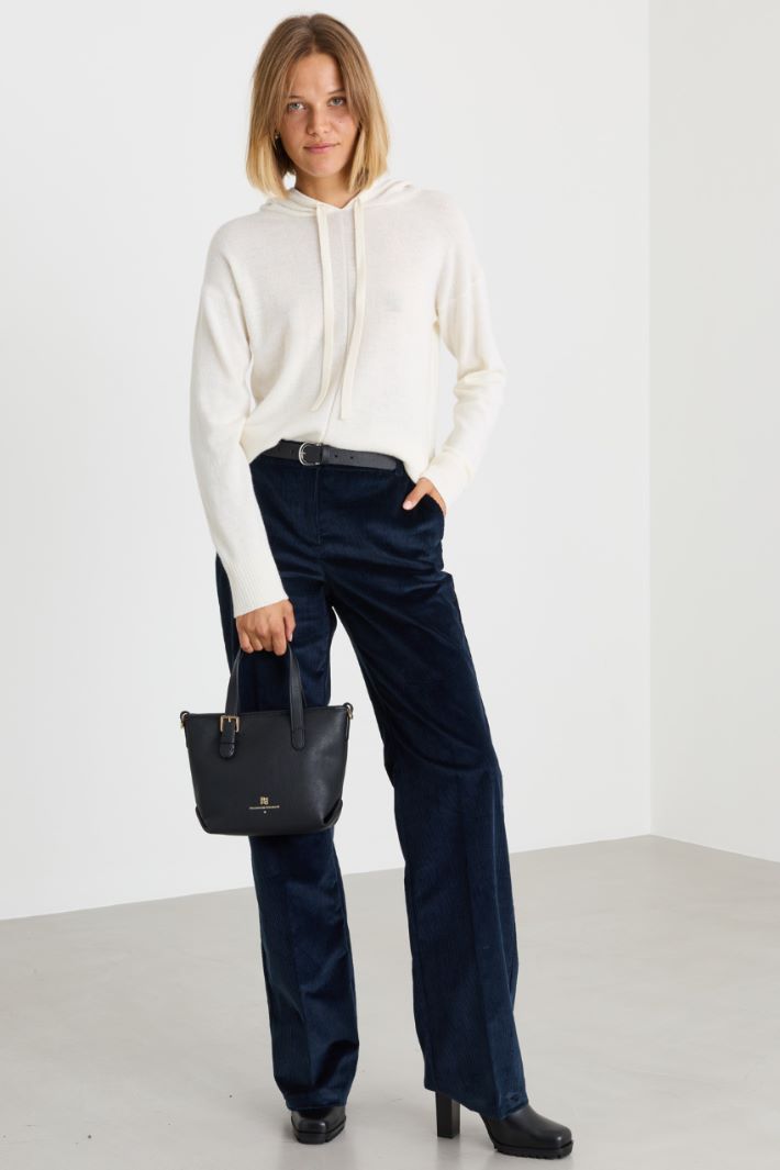 Oversized hoodie - WHITE - Intrend