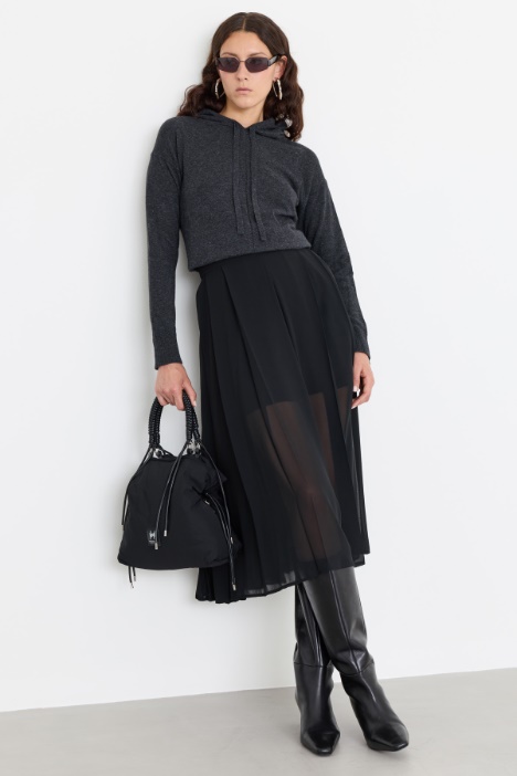 Felpa oversize con cappuccio - Intrend