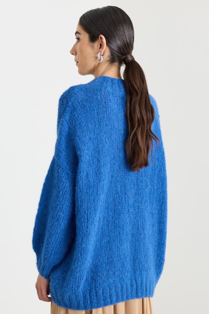 Maglia con scollo a costine - BLU - Intrend - 4