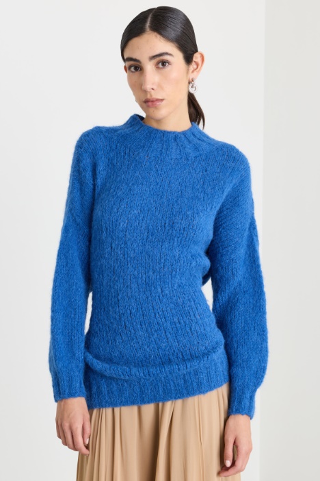 Ribbed-neck jumper - Intrend
