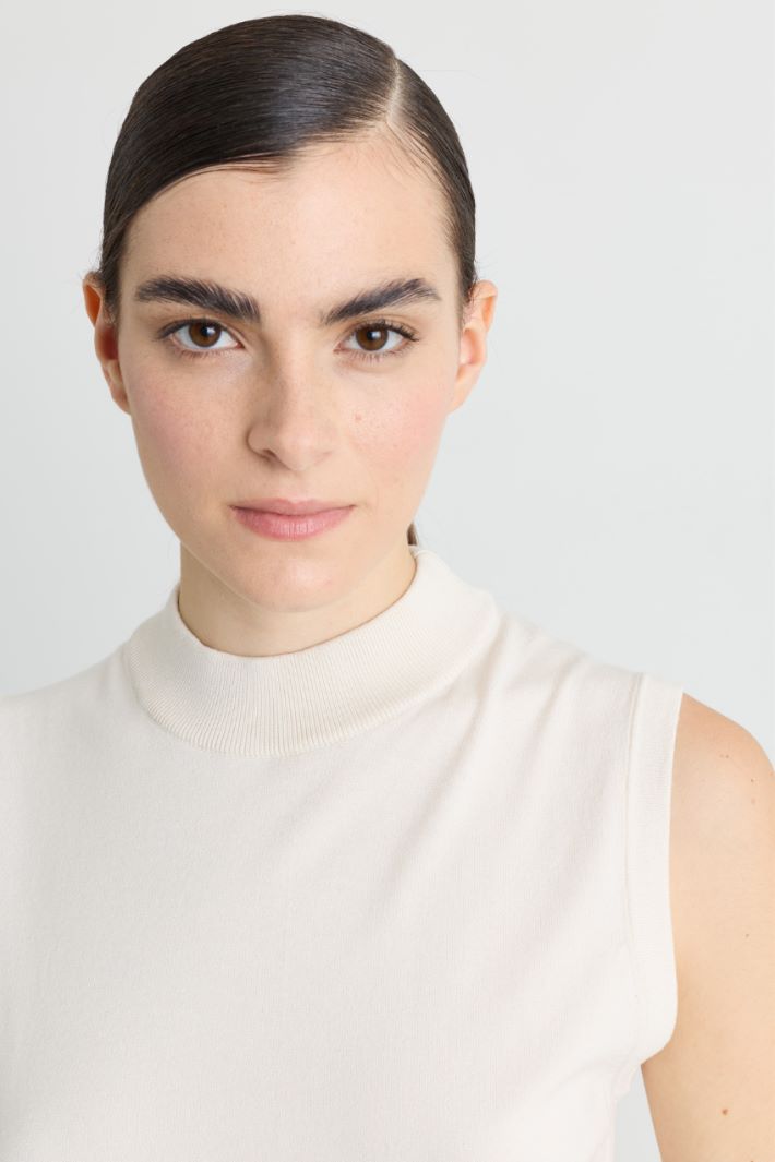 Knitted top - WHITE - Intrend - 3