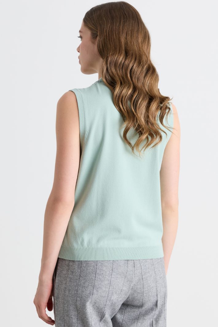 Knitted top - GREEN - Intrend - 4