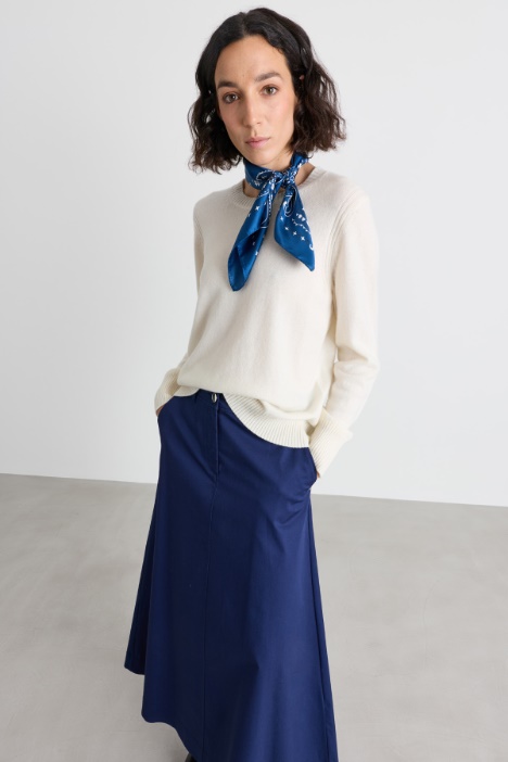 Ribbed-trim jumper - Intrend