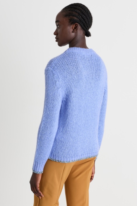 Maglia boxy a trecce