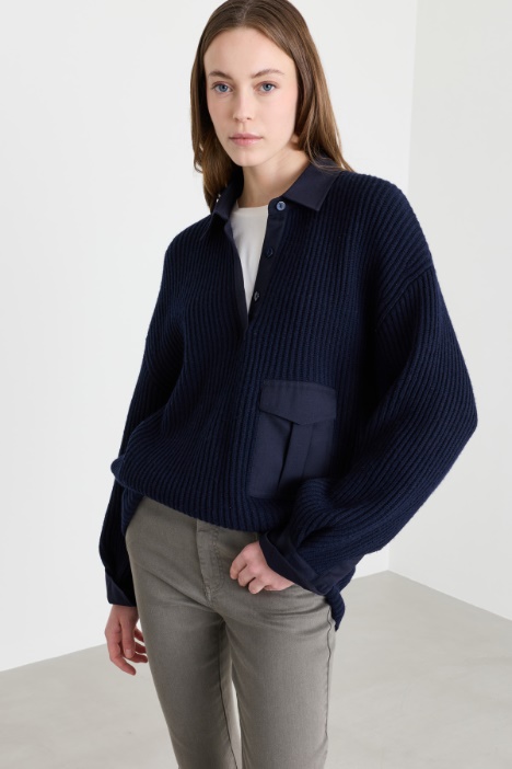 Pointed-Collar Jumper - Intrend