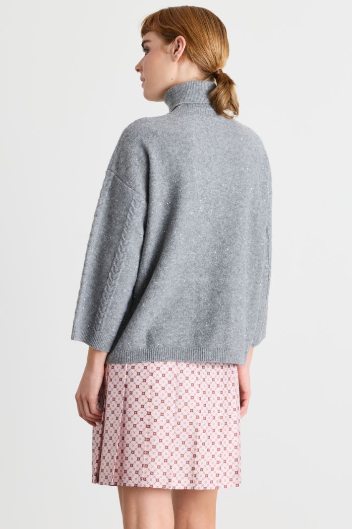 Pull à sequins - GRIS - Intrend - 4