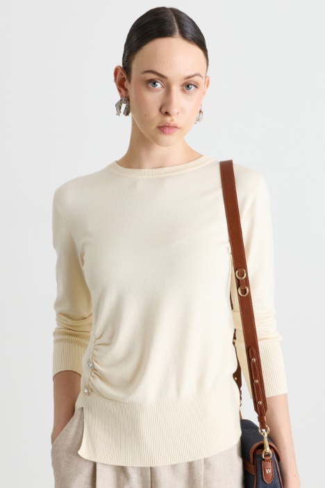 Maglia aderente con arricciatura - Intrend