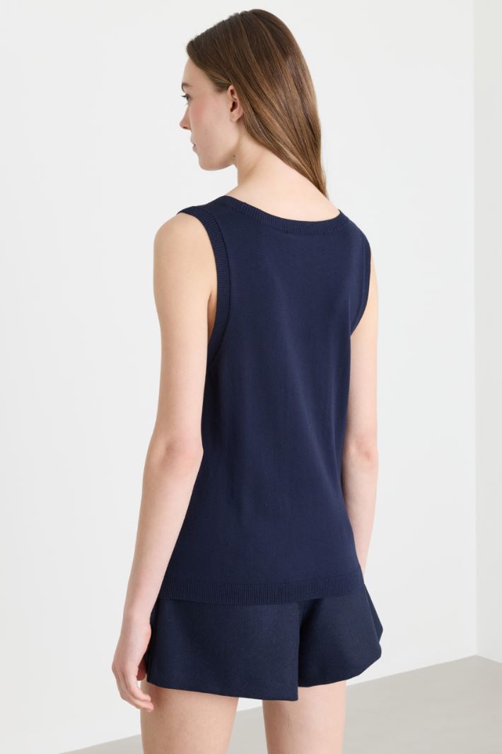 Stretch-Stricktop - BLAU - Intrend - 4