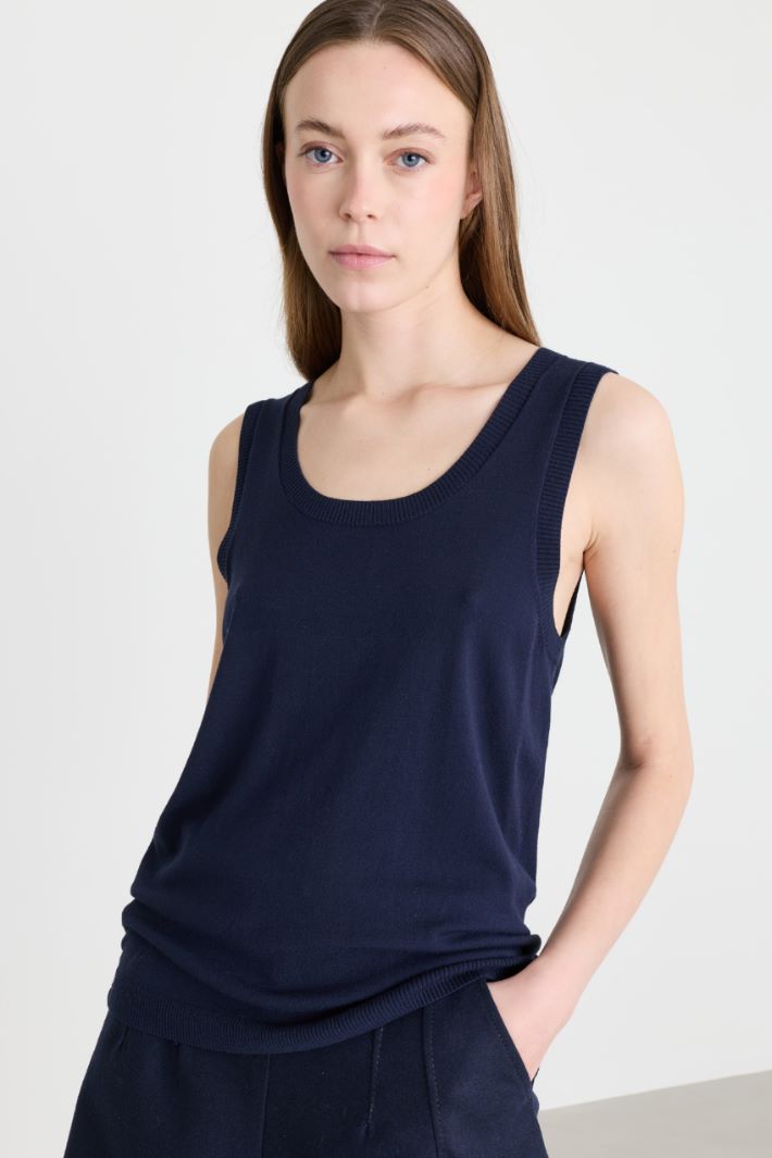 Stretch-Stricktop - BLAU - Intrend - 3
