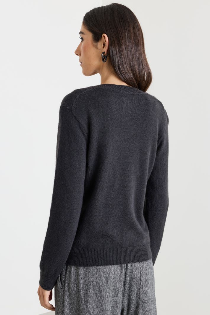 Loose-fit jumper - GREY - Intrend - 4