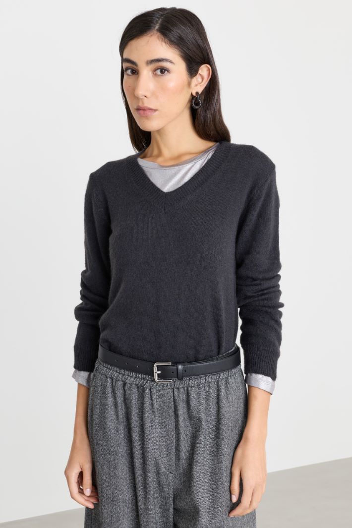 Loose-fit jumper - GREY - Intrend - 2