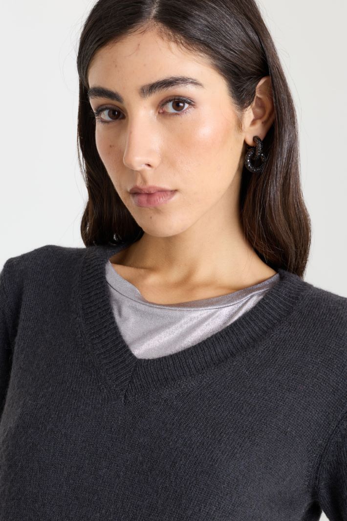 Loose-fit jumper - GREY - Intrend - 3