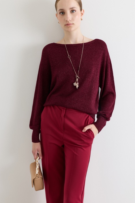 Pull souple en viscose lamée - Intrend