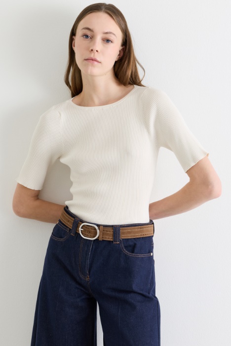 Fitted ribbed top - Intrend