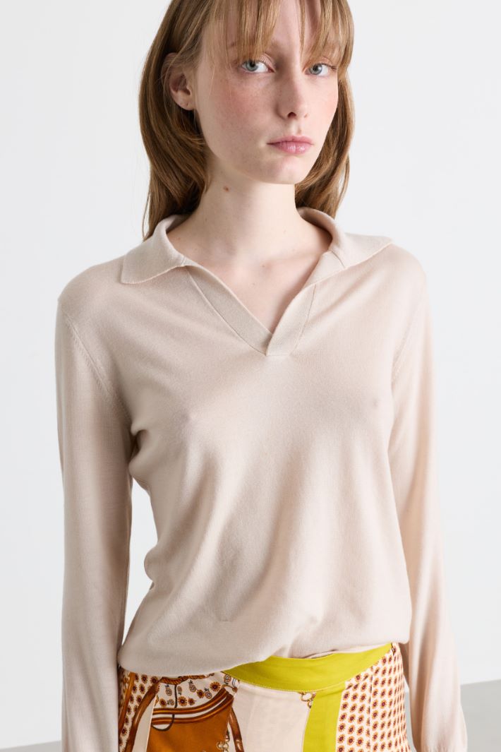 Strickpolo - BEIGE - Intrend - 3