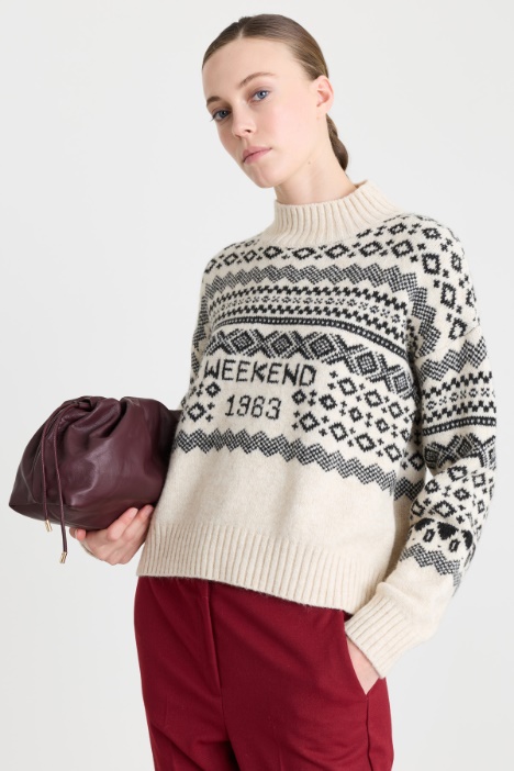 Pull boxy en jacquard - Intrend