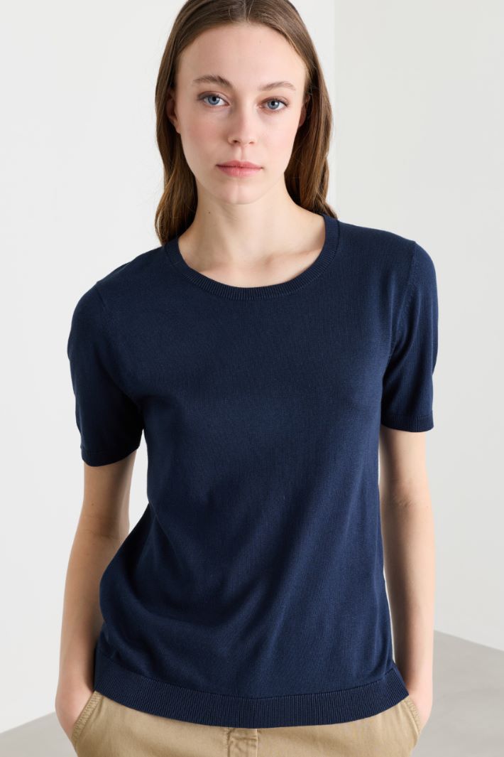 Camiseta de punto - AZUL - Intrend - 3
