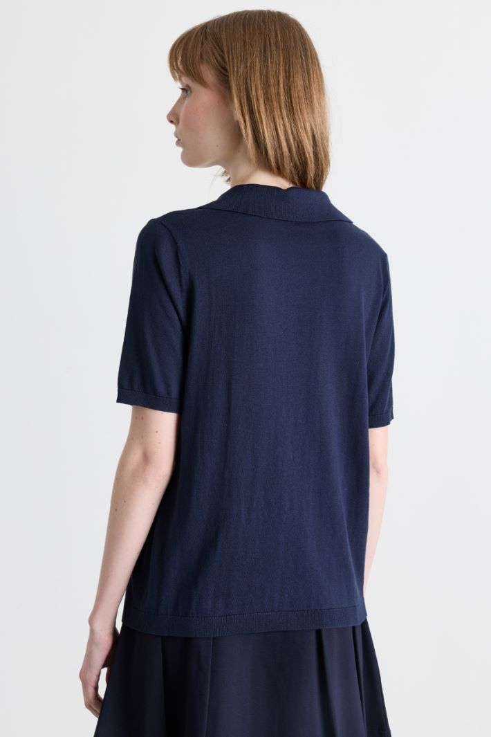 Strickpolo - BLAU - Intrend - 4