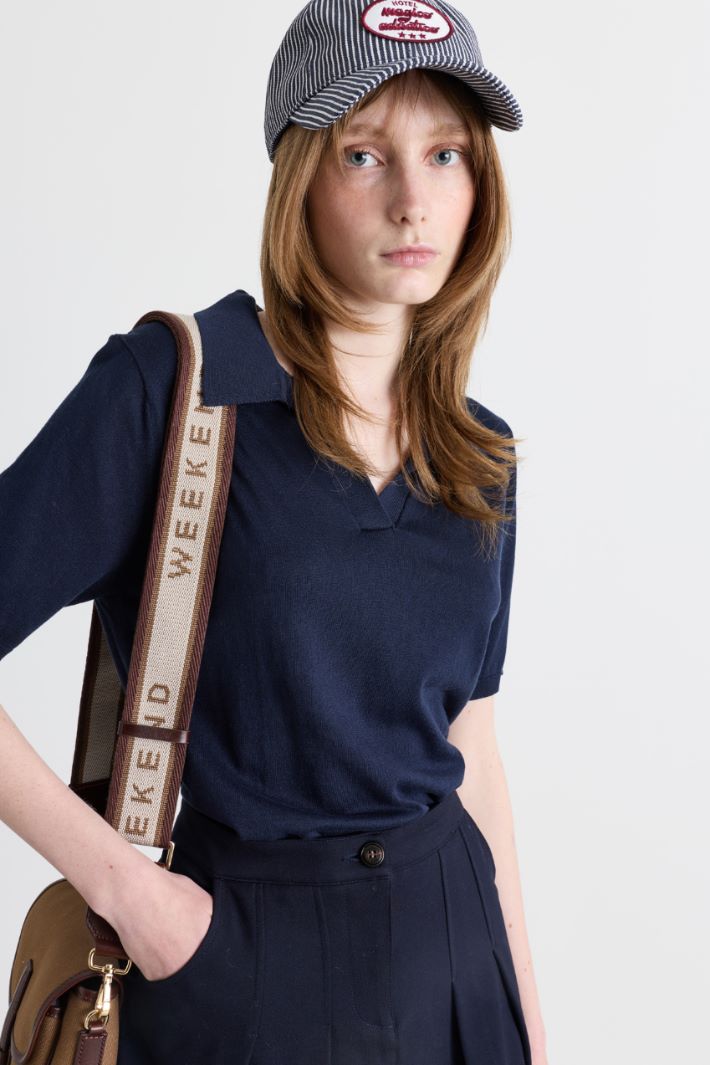 Strickpolo - BLAU - Intrend - 2
