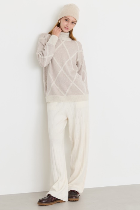 Jersey oversize de cuello alto - Intrend