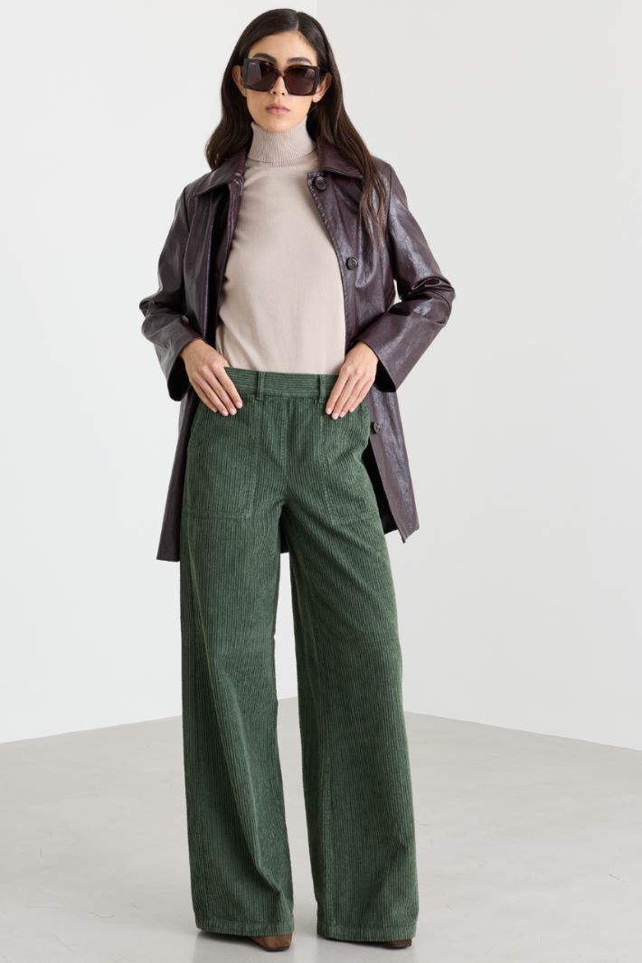 Oversize-Pullover mit Stehkragen - BEIGE - Intrend