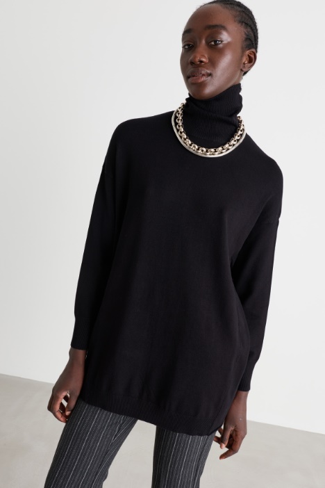 Oversized roll-neck jumper - Intrend