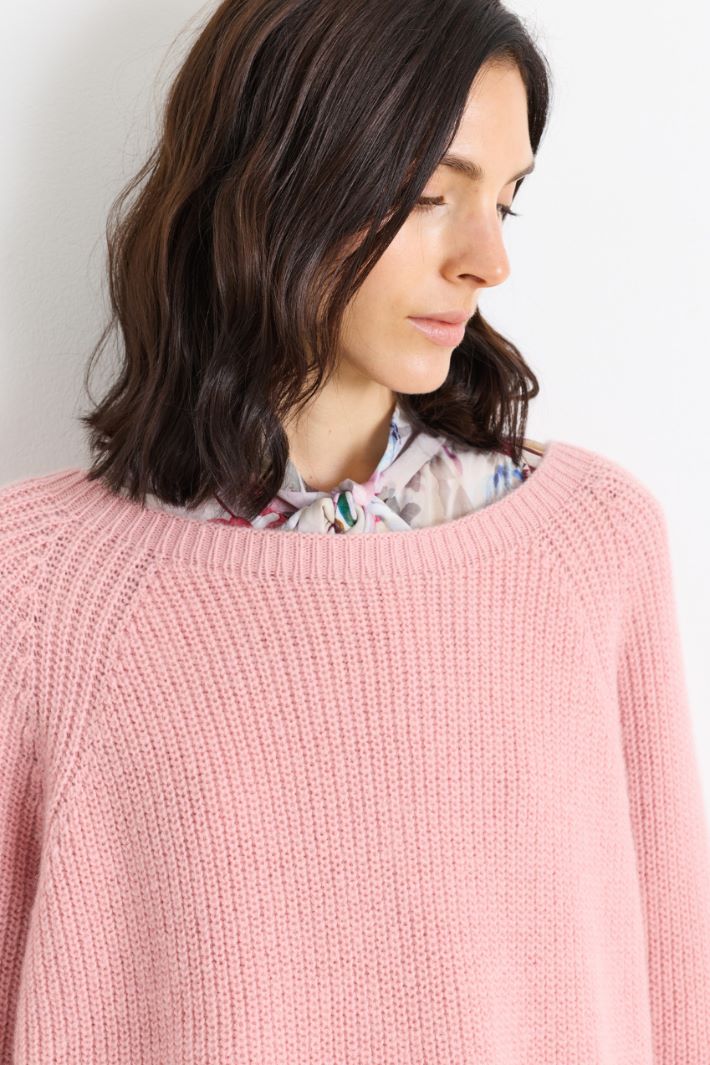 Jersey de escote amplio - ROSA - Intrend - 3