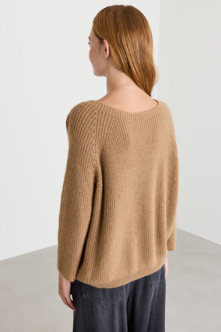 Maglia con ampio scollo - CAMMELLO - Intrend - 4